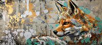 Malerei Fuchs Bunt