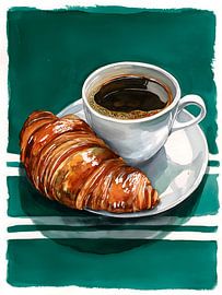 Coffee and Croissant by IamHome Studio