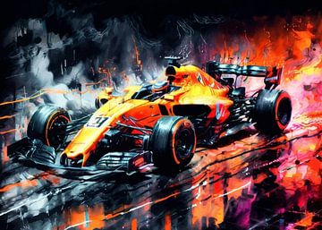 McLaren Formula One Watercolor by MIROKKU