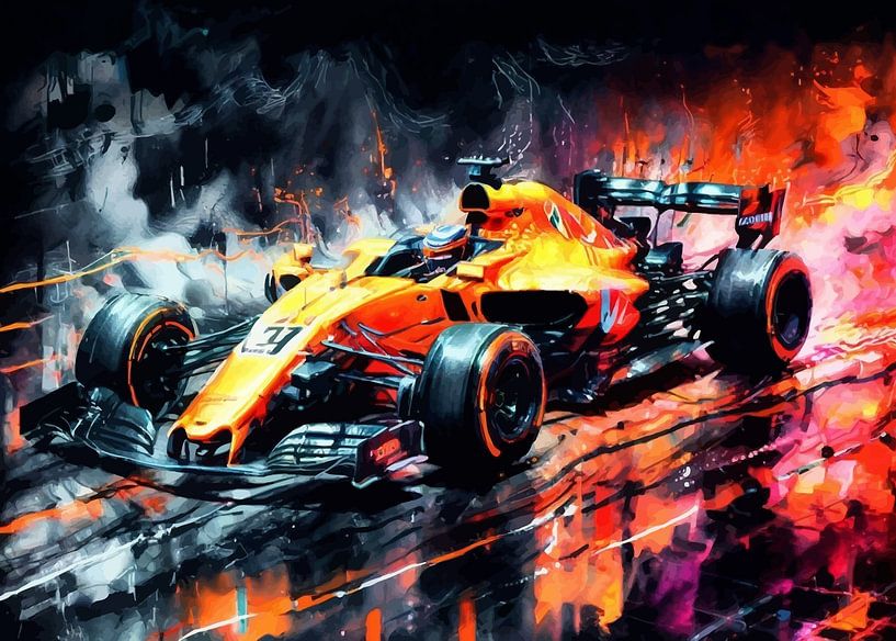 Aquarelle McLaren Formula One par MIROKKU
