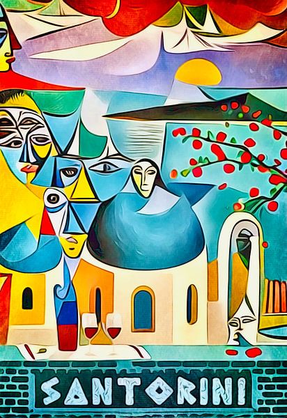 Santorin, Globetrotter par zam art
