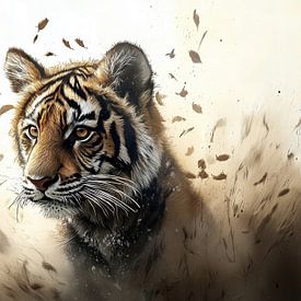 Tiger: Shadow of the Savannah by Ralf van de Sand