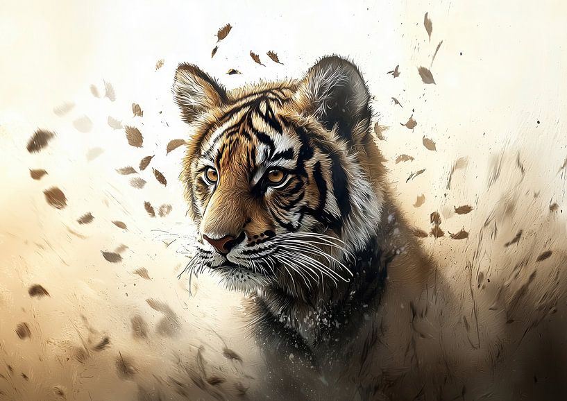 Tiger: Shadow of the Savannah by Ralf van de Sand