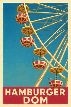 Panorama - Hamburg Cathedral in a riot of colour by Sabine Wagner