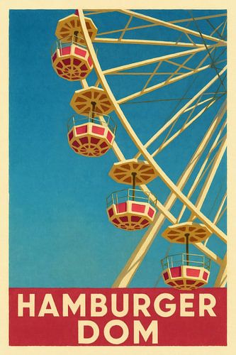 Panorama - Hamburgse kathedraal in een kleurenzee