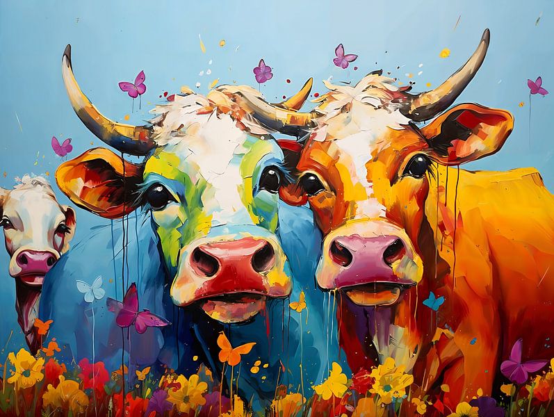 happy cows by PixelPrestige
