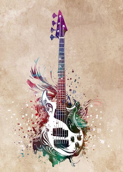 Bass guitar music art #guitar by JBJart Justyna Jaszke