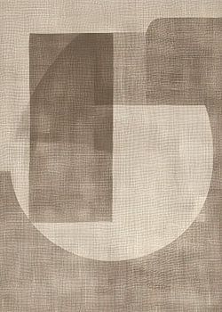 Modern minimalistische kunst op linnen