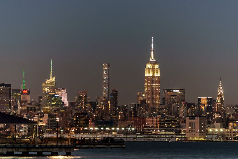 New York  im Abendlicht by Kurt Krause