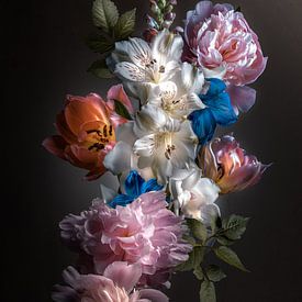 Still life collection II - Peony rose by Sandra Hazes