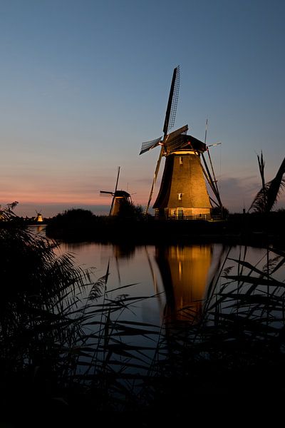 Molens aan de Kinderdijk von W J Kok