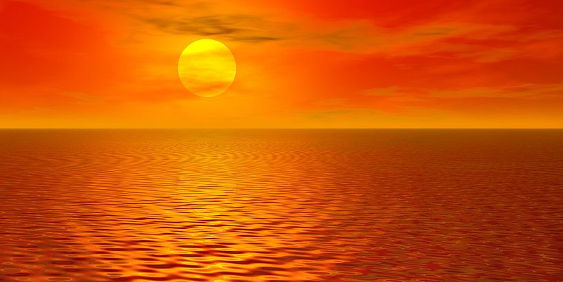 Sunset / Sunrise at the lake by Gabi Siebenhühner