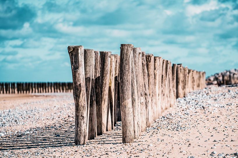 Breakwaters on the French Opal Coast by Rik Verslype
