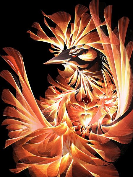Geboorte van de Vuurvogel van Heidemarie Andrea Sattler