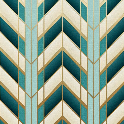 Square Art Deco Motif