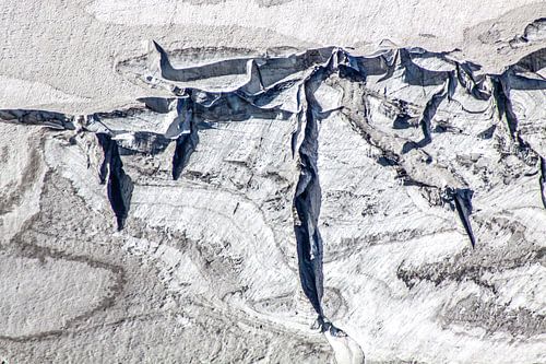 Crevasses des glaciers