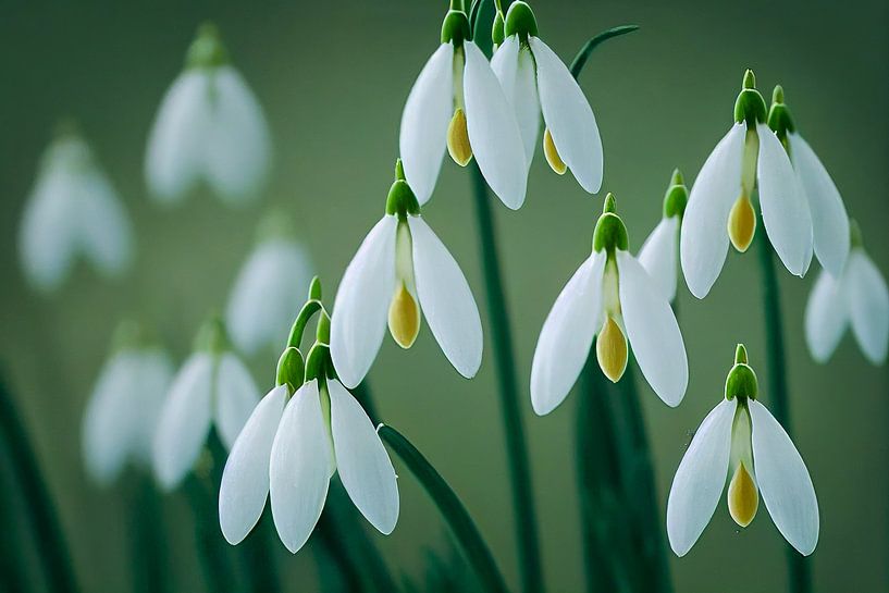 Schneeglöckchen blühen im Frühling von Animaflora PicsStock