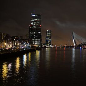 Rotterdam by night van Annemarie Goudswaard