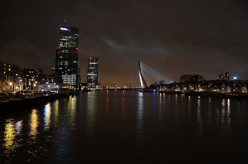 Rotterdam by night by Annemarie Goudswaard