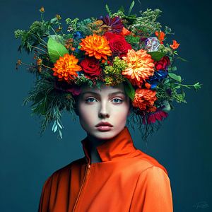 Silence floral - Couronne de contraste