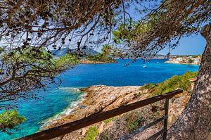 Sant Elm avec les îles Es Pantaleu et Sa Dragonera, Majorque Espagne