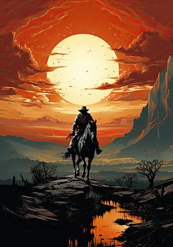 Cowboy Pop Art Western Wild West by Niklas Maximilian