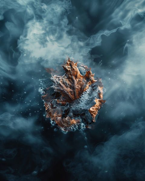 Stille Wasser, stilles Blatt von fernlichtsicht