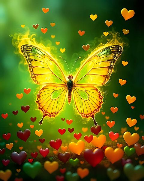 Colourful play of flames by Jean Pierre