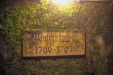 Memorial plaque in the Bad Reichenhall salt mine by Thomas Riess