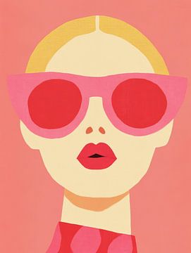 Woman with sunglasses by Franka Poulain
