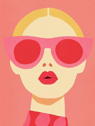 Femme avec des lunettes de soleil