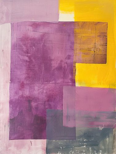 Paysage Scandinave peinture colorée