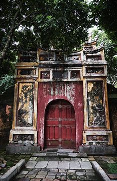 Vietnamese gate in Hue by Karel Ham