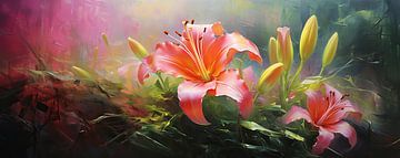 Lelie Schilderij van I ❤ Bloemen