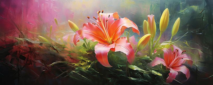 Lily Painting by Flower Studio