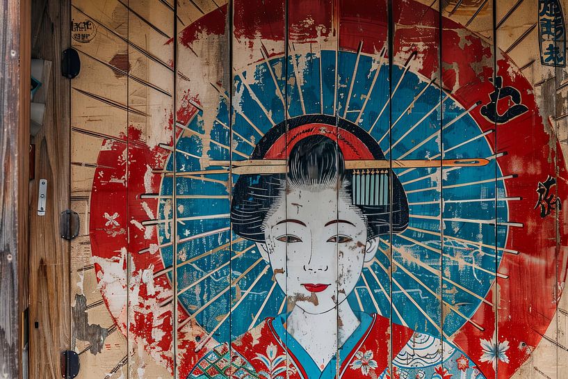 japanese art geisha painting by Egon Zitter