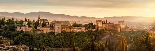The Alhambra in Granada in the sunlight by Voss Fine Art Fotografie