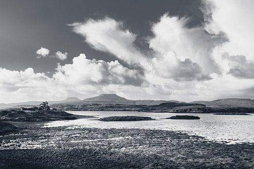 De prachtige, verlaten natuur van Schotland. Isle of Skye in Groot-Brittannië