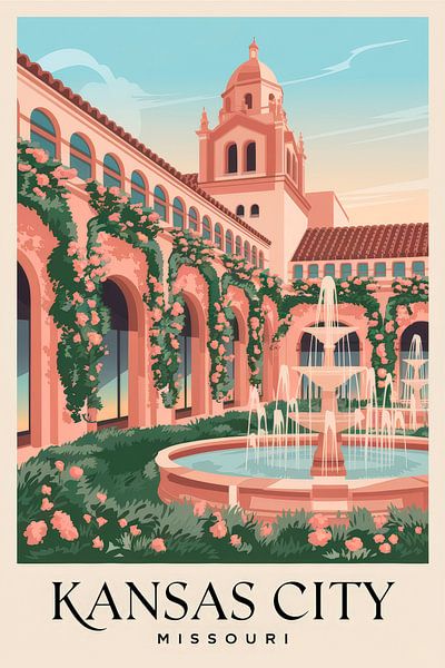 Kansas City, Missouri by Poster Art Shop