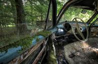 Old Simca resting in the woods van Jos Hug thumbnail