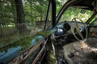 Old Simca resting in the woods