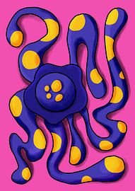 Playful Octopus by Ester Netten