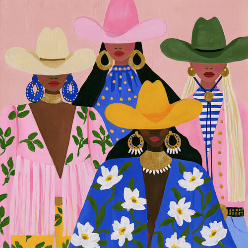 Quatre cowgirls modernes : un portrait haut en couleur et éclectique