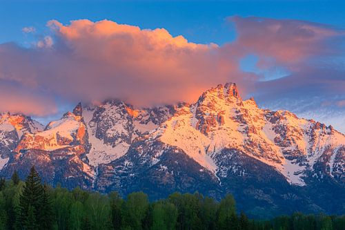 Sunrise Grand Teton NP, Wyoming, États-Unis