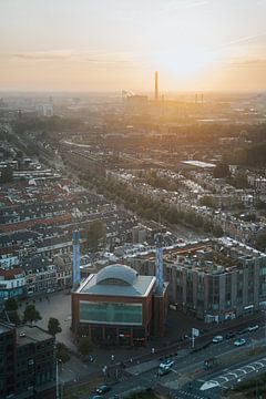 Mosquée Ulu au coucher du soleil sur Joep van de Zandt