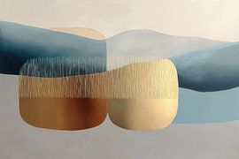 Paysage abstrait apaisant sur Wall Wonder