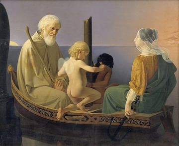 Ditlev Blunck - Oude leeftijd. uit de serie de vier tijdperken van de mens - 1845 (1/4) van Atelier Liesjes