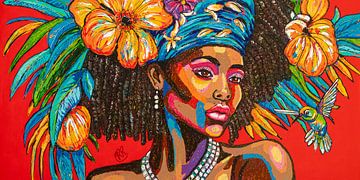 Caribbean Royalty van Happy Paintings / Renata Rolefes