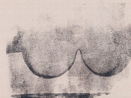 Moderne abstracte rustieke wabi-sabi kunst. Organische vormen I.