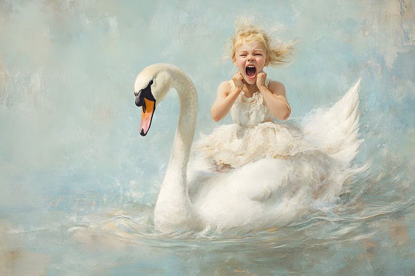 The wild ride on the swan by Heike Hultsch